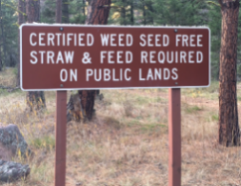 USFS certified forage sign