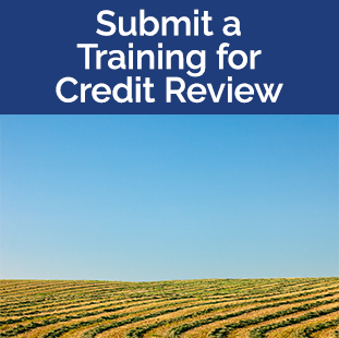 Submit a Training for Credit Review tile