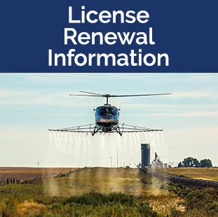 Pesticide Renewal tile - Helicopter spraying a field