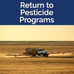 return pesticide programs tile - pesticide sprayer truck Photo by Todd Klassy, used with permission by the Montana Department of Agriculture