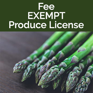 Free Exempt License Tile - asparagus