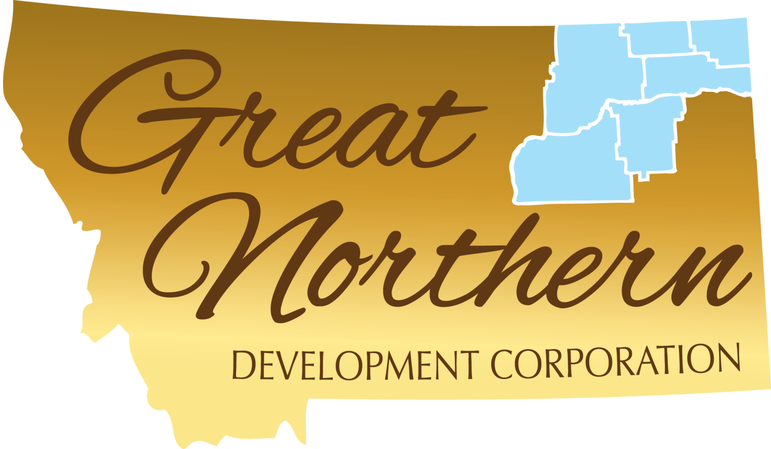 Great Northern Logo - Montana Map with Great Nothern Lettering 