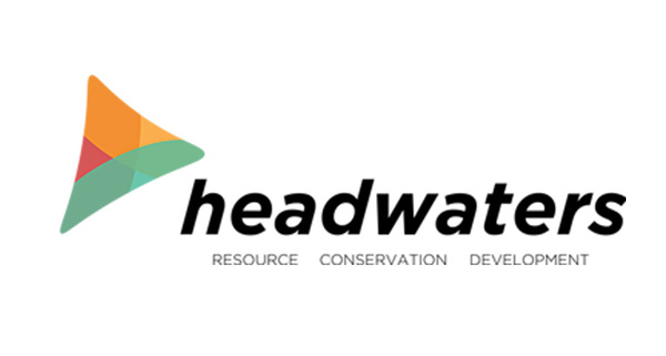 Headwaters Logo - multi color triangle and headwaters