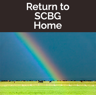 Return-to SCBG home - rainbow over field of cows