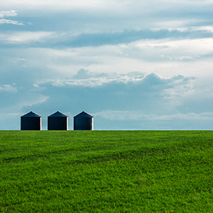 Three silos photo by Todd Klassy