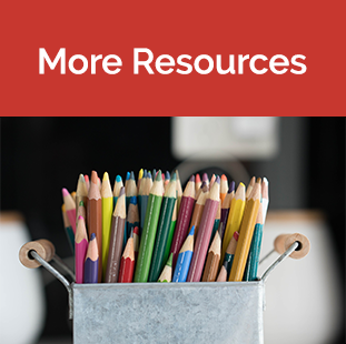 Resources tile - Metal box with color pencils