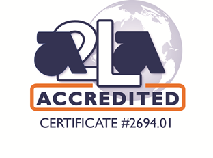 A2LA Accreditation Certificate
