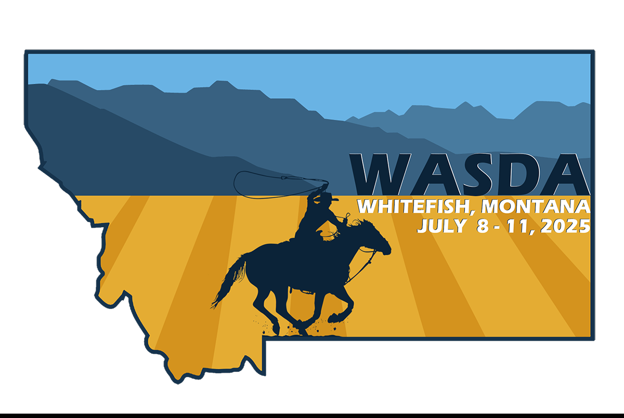 Montana Outline, cowboy on horse, mountains and fields