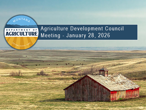 Red barn in pasture with cows in background and text overlay announcement