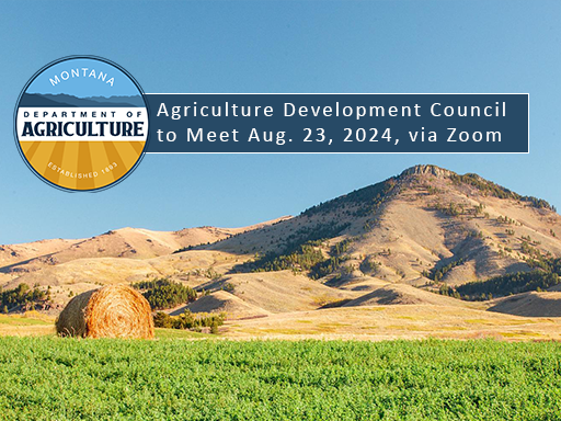 Round Hay Bale in green field with text overlay announcement