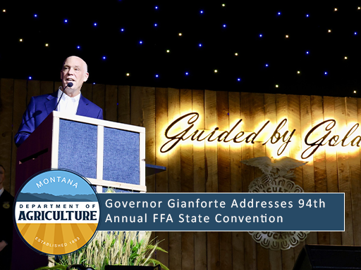 Gov. Gianforte addresses the 94th annual FFA State Convention
