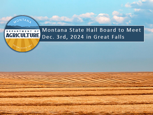 swathed hay field with text overlay announcement