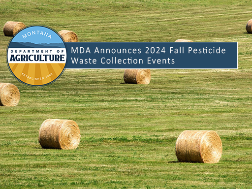 Round Hay Bales in field with text overlay announcement