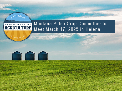 Grain bins in field with text overlay announcement