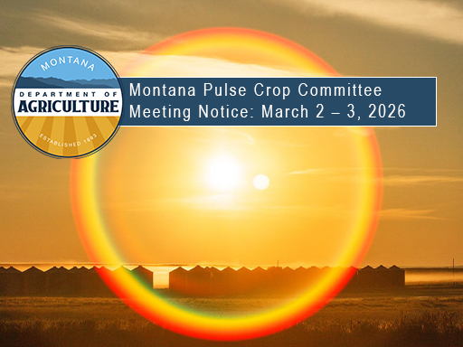 grain bins in sunset skies with text overlay announcement