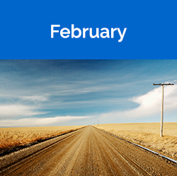 February - dirt road