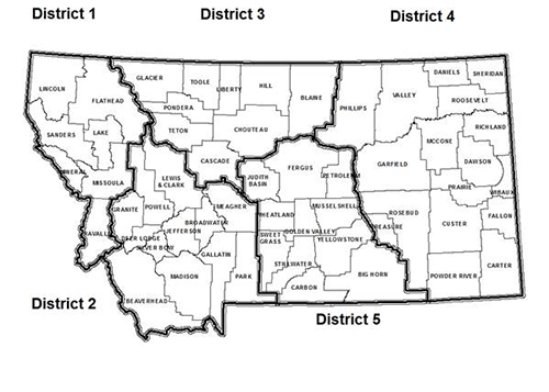 pesticide districts map