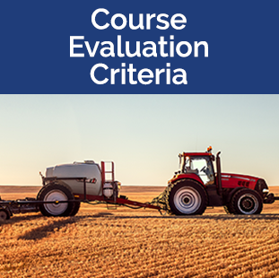 sprayer pulled behind a red tractor