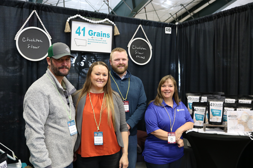 41 Grains booth at trade show