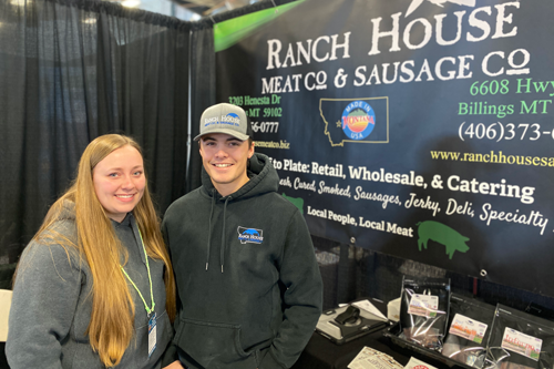Ranch House Meats food show booth with represenatives