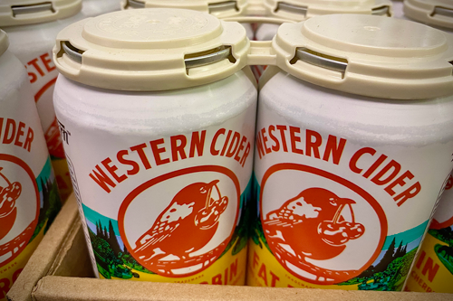 Western Cider Fat Robin cans-