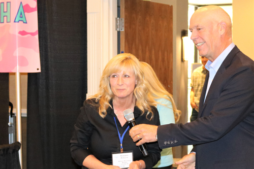 Willow Mountain accepting Governor's Award from Gov Gianforte